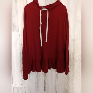 Maternity hooded sweater